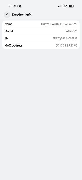 Smartwatch Huawei Watch GT 6 Pro, 46MM, Black Titanium Alloy Case, Black Fluoroelastomer Strap