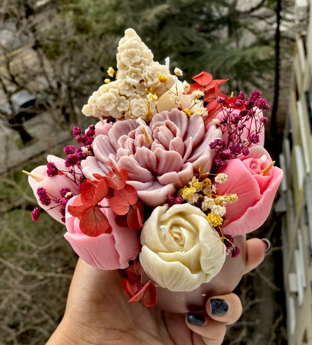 Букети от соеви цветя