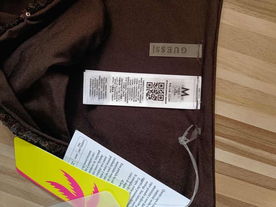 Долнище бански Guess кафяво с пайети