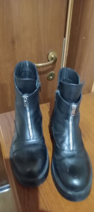 Дамски боти, естествена кожа, 38 номер, обути 3 .