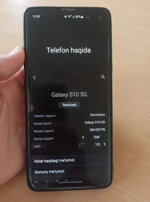 Samsung S10 5g sotiladi