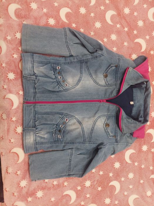 Детско дънково яке ватирано