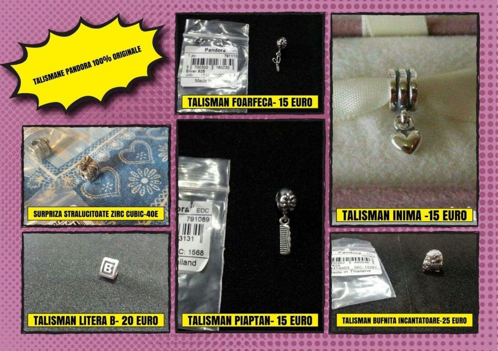 Pandantive & Charms Pandora originale – Argint 925
