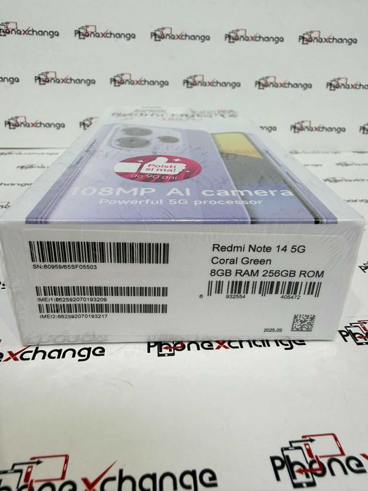 Redmi Note 14 5G Coral Gren 256/8GB Sigilat