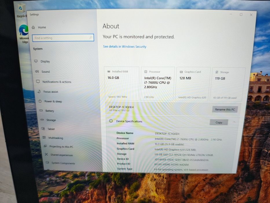 Tableta HP Elite X2 - i7 gen7