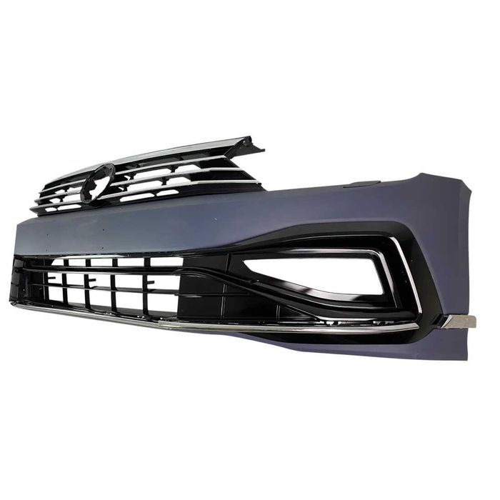 Предна броня за VW Passat B8.5 (2018+) - R с черна решетка. НА СКАЛД!