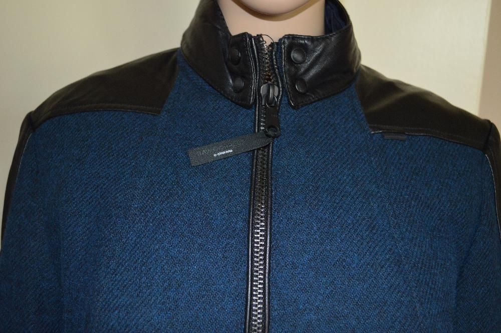 Original G Star ново зимно яке вълна/естествена кожа Премиум Квалитет