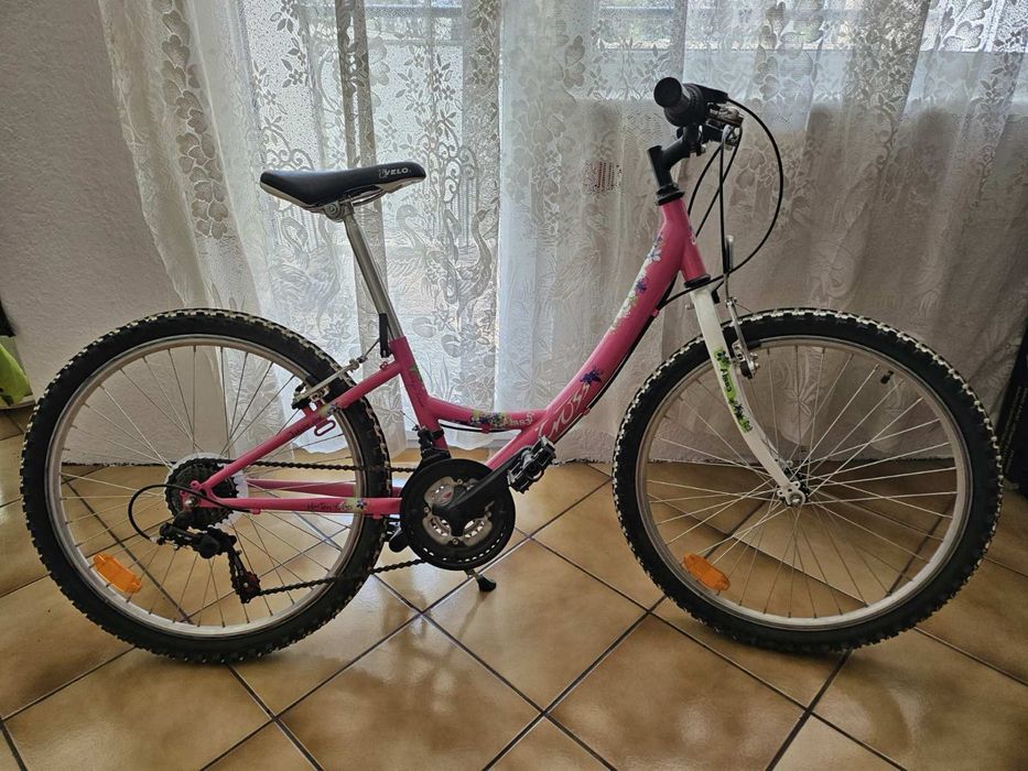 Розово детско колело