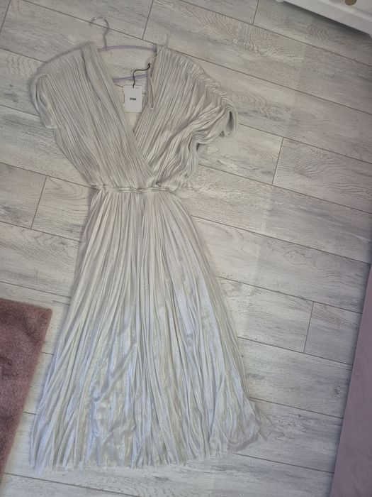 Rochie matase naturala PNK NOUA CU ETICHETA.