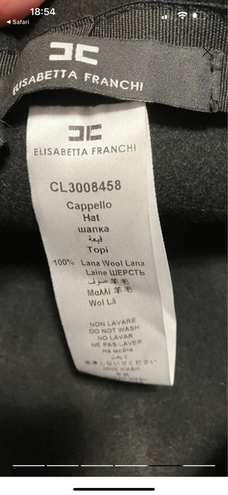 Palarie ELISABETTA FRANCHI 100% lana