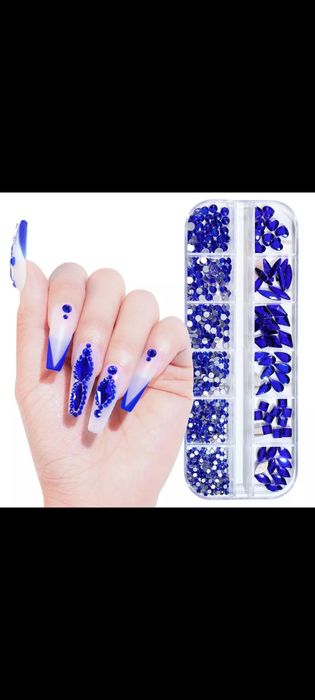 Стразы-камушки для ногтей и макияжа