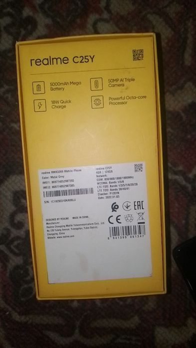 realme C25Y telefon