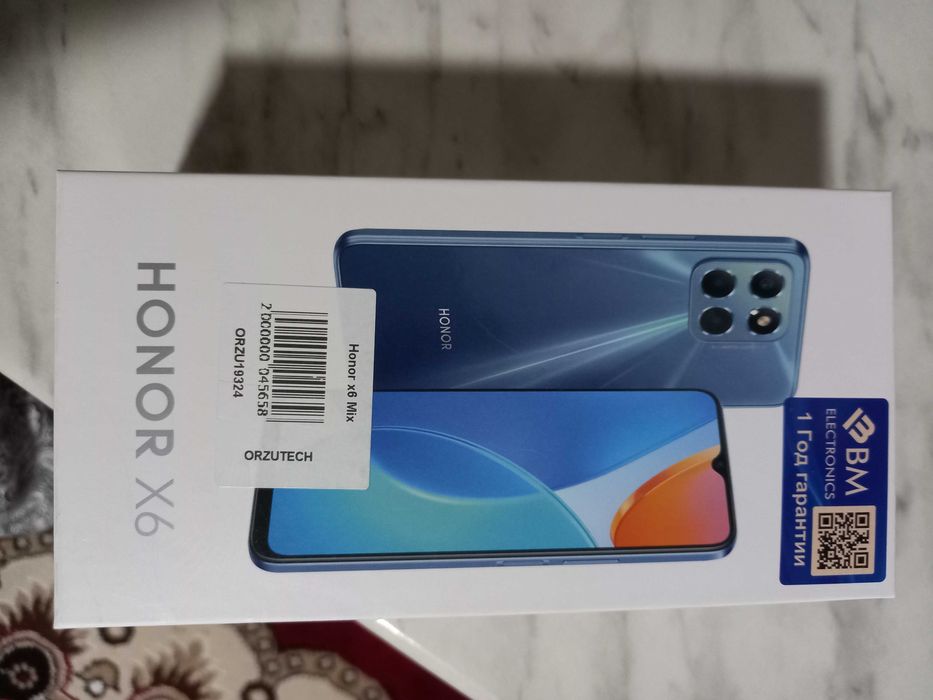 Honor X6 гарантия билан