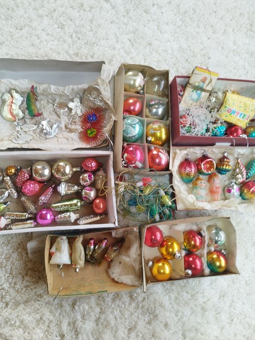 Новогодние игрушки на ёлку СССР