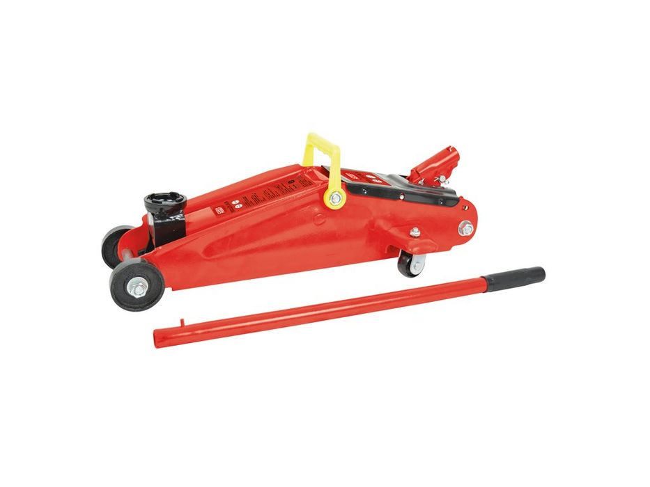 Cric hidraulic tip crocodil Carpoint 2000 kg pe roti, deschidere 13-38 cm, cu supapa automata de siguranta