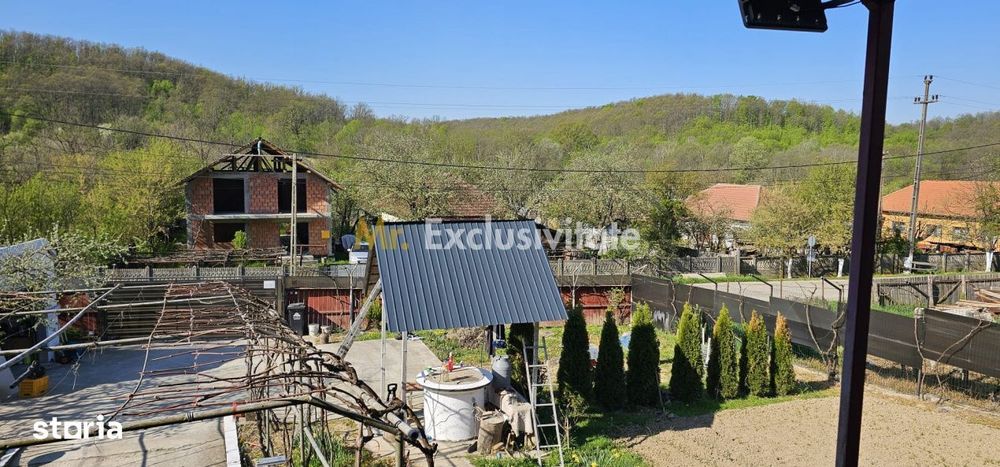 Casă P+M cu 1.558 mp teren, livadă și garaj