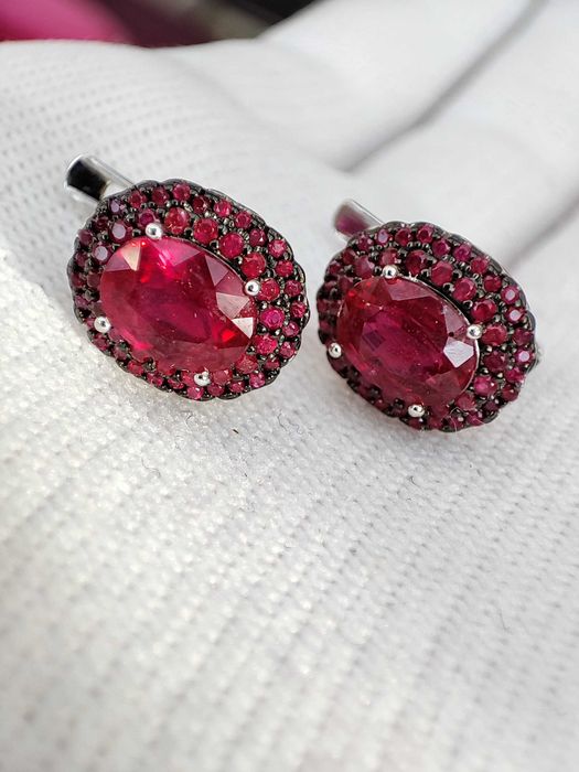 925 Cercei Cu Rubin