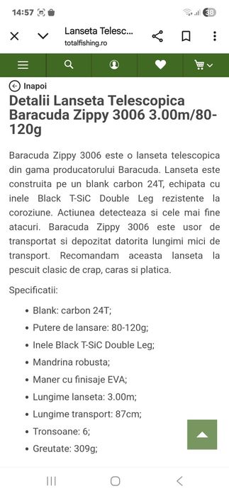 Lansete,mulinete,senzori