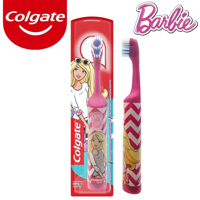Электрическая детская зубная щетка Colgate БЕТМЭН с мягкой щетиной + Б