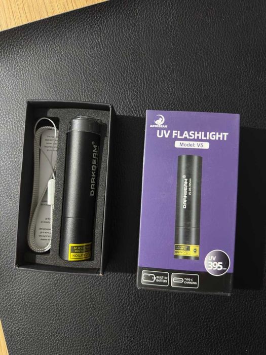Lanterna UV 365nm DARKBEAM – Reincarcabila – Ultraviolet – Noua