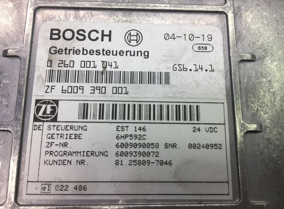 81258097046 Unitatea de control a cutiei de viteze BOSCH MAN