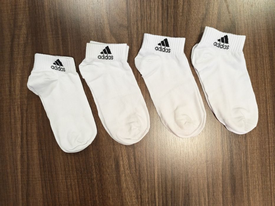 Нови  дамски бели спортни чорапи Adidas (35-39)