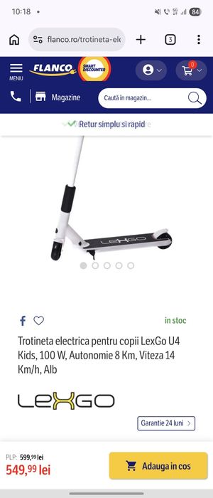 Trotineta copii 4-8 ani