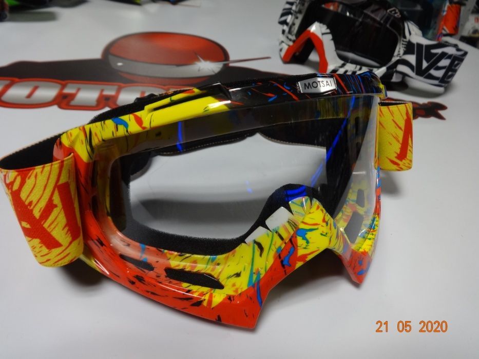 Очила за мотокрос крос ендуро маска прозрачни мото мотор