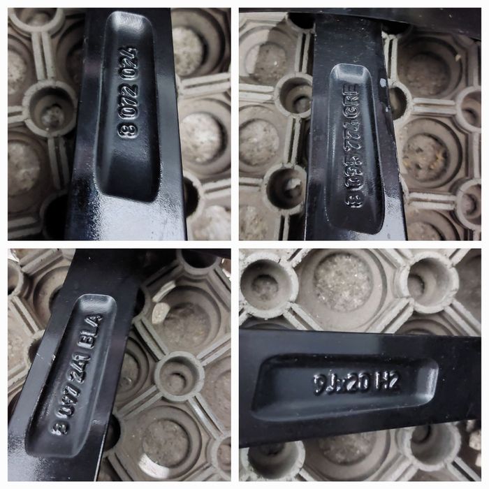 O janta Set jante 20 BMW seria 8 g14 g15 g16 M pachet style 728 finisaj negru diamond cut 8j față 9j spate