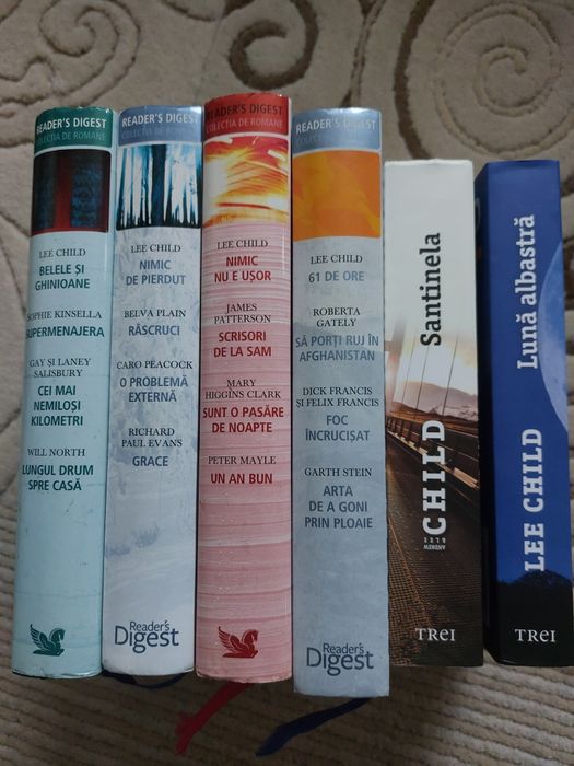 Pachet 6 carti scrise de Lee Child în stare foarte buna