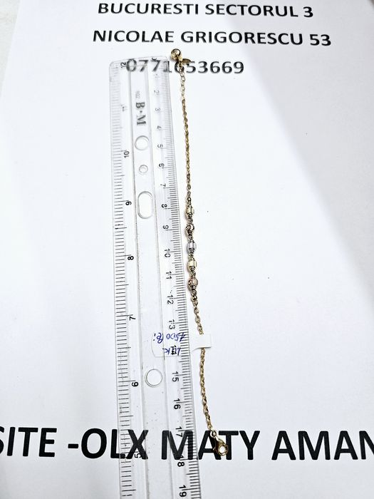 Vand bratara din aur 14 k 2.87 g cod 906