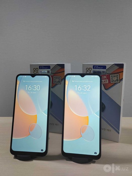 Продаю 2 телефона Huawei nova Y61 4/64 ГБ