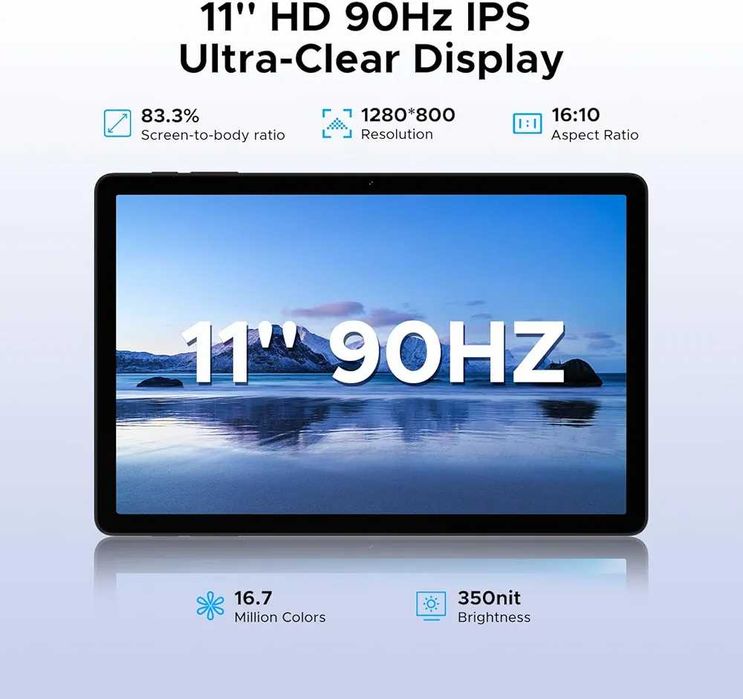 Чисто нов запечатан в целофан 11" таблет DOOGEE Tab G6 256GB 30GB RAM 4G SIM Android 16 Сив
