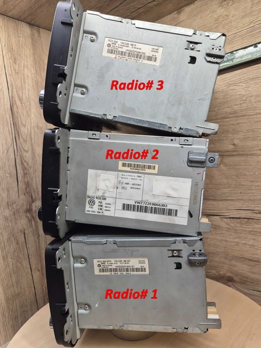 VW radio casetofon cd player RCD300 passat transporter jetta polo eos tiguan bvx caddy golf touran volkswagen