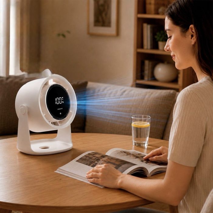 Настольный портативный вентилятор Xiaomi Fan(Сенсорный Умный чип AI)