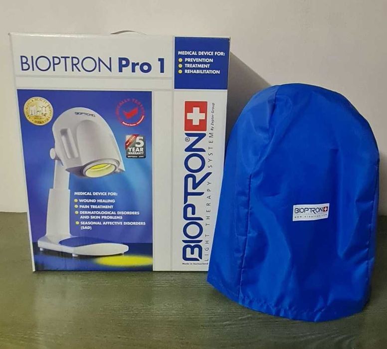 Bioptron Pro.1 by Zepter Swisse cu suport de masa, setul complet de 7 lentile color therapy, Ghid de aplicatii si mod de utilizare, carti tehnice.