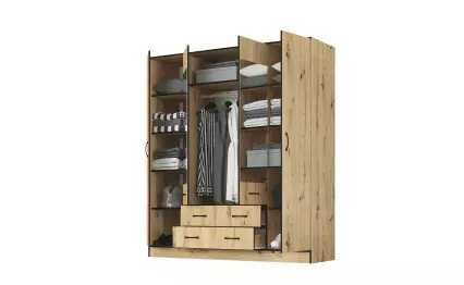 Гардероб Лайт с чекмеджета и огледало