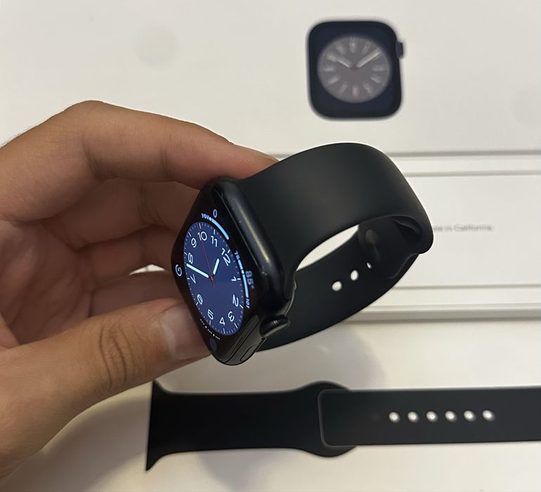 Apple watch 8/45 100% Midnight
