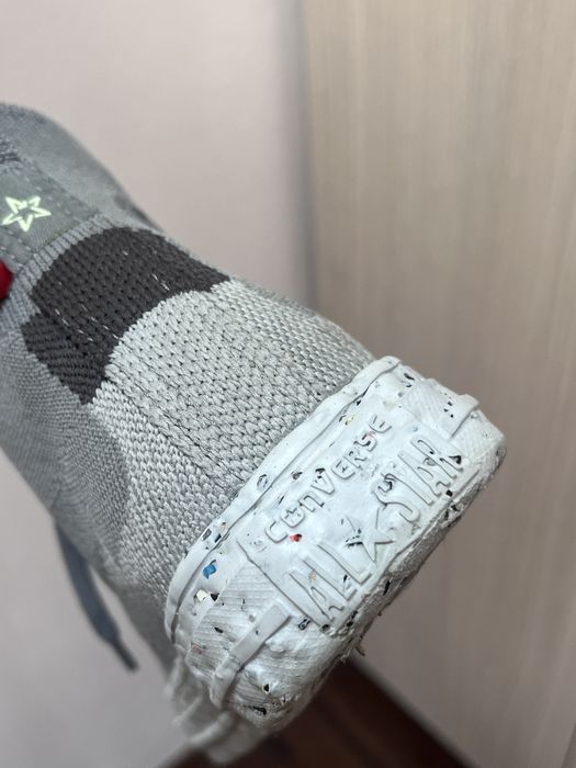 Converse Chuck Taylor, teniși All Star, 'Crater', înalți, gri