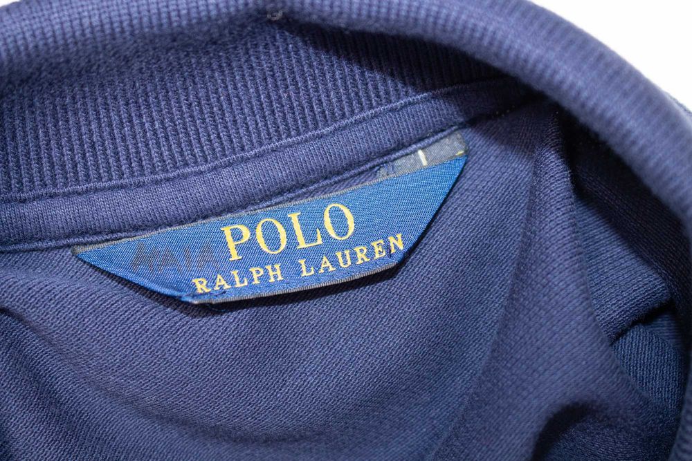 Polo Ralph Lauren оригинална рокля с яка тъмно синя бродирано пони 16 год./XS
