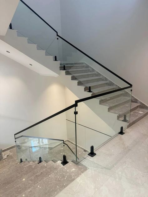 Нержавейка перила стеклянные