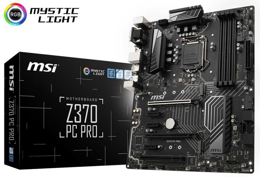 Дъно Дънна платка MSI Z370 PC PRO 1151 DDR4 OVERCLOCK 8и 9то поколение