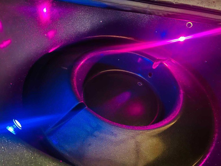 Ciubăr XXL Ø 2,25 m – 9-10 pers, aeromasaj & LED, livrare!