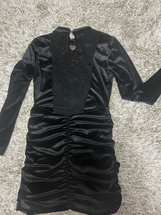 Дамска черна къса рокля