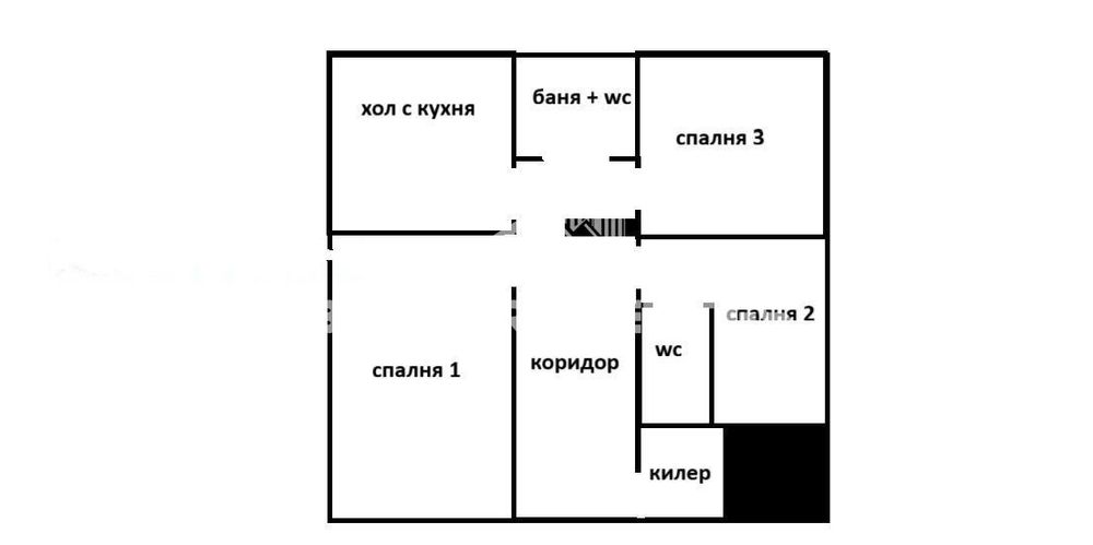 3-стаен в София-Люлин 3 площ 95