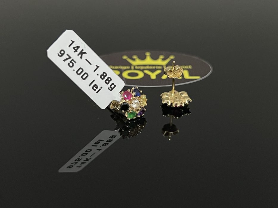 Bijuteria Royal CB : Cercei dama aur 14k  1,88 grame