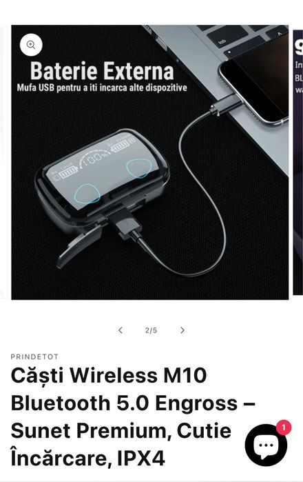 Vând căști Wireless Bluetooth sunet premium,totul este sigilat