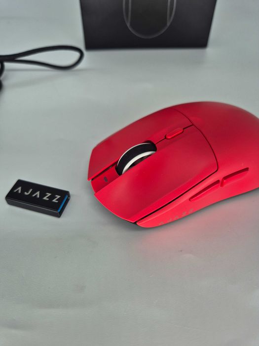 Mouse Gaming Wireless AJAZZ AJ139 PRO X Superlight, Senzor PAW3395, 26000 DPI, 59g, Red - Grad E