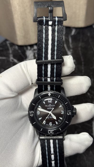 Blancpain X Swatch BIOCERAMIC SCUBA FIFTY FATHOMS COLLECTION Часовник