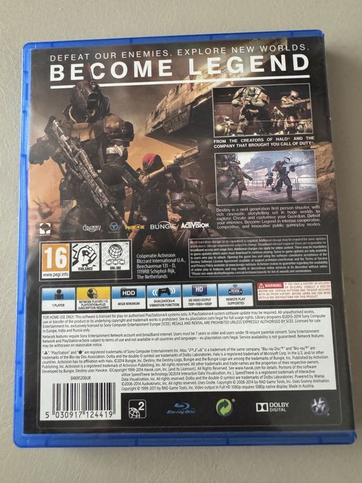 BUNDLE за PS4 2 игри на цената на една DRIVECLUB и Destiny